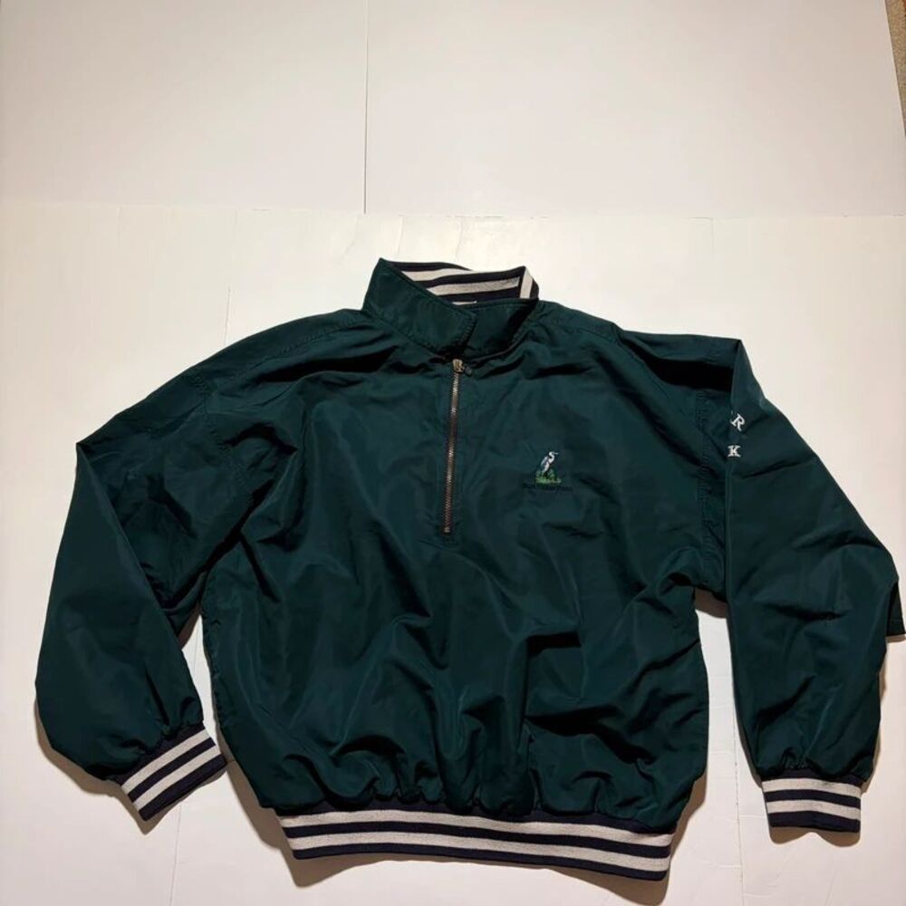 Cutter and buck blue Heron Pines golf pullover size extra large green